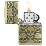 Запальничка Zippo (Зіппо) Armor® Antique Brass Cackling Cranium 46302