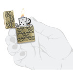 Запальничка Zippo (Зіппо) Armor® Antique Brass Cackling Cranium 46302