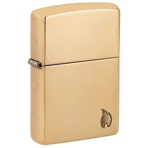Запальничка Zippo (Зіппо) Armor® High Polish Brass Flame Design 46397