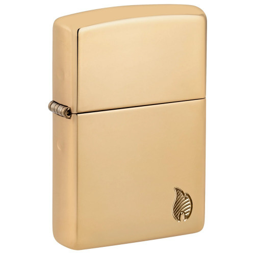 Запальничка Zippo (Зіппо) Armor® High Polish Brass Flame Design 46397