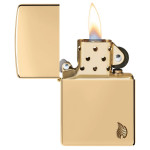 Запальничка Zippo (Зіппо) Armor® High Polish Brass Flame Design 46397