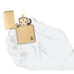 Запальничка Zippo (Зіппо) Armor® High Polish Brass Flame Design 46397