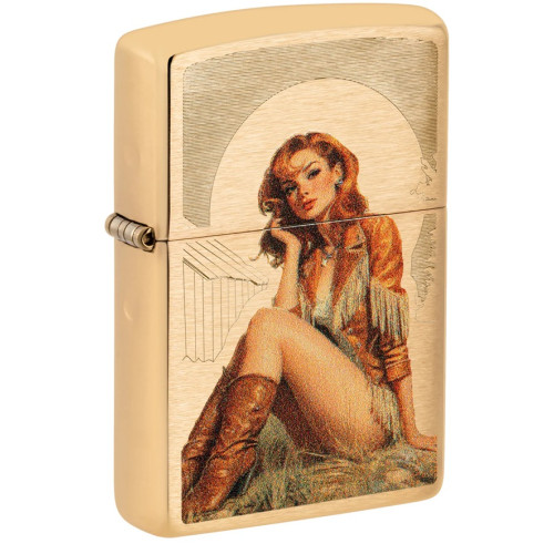 Зажигалка Zippo (Зиппо) Western Pinup 46962