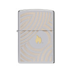 Зажигалка Zippo (Зиппо) Flame and Circles Design 46332