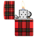 Зажигалка Zippo (Зиппо) Red Plaid Design 46352