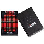 Зажигалка Zippo (Зиппо) Red Plaid Design 46352