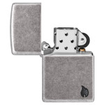 Зажигалка Zippo (Зиппо) Armor® Antique Silver Plt Flame Design 46399