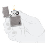 Зажигалка Zippo (Зиппо) Armor® Antique Silver Plt Flame Design 46399