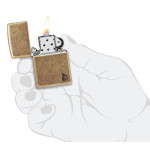 Зажигалка Zippo (Зиппо) Armor® Antique Brass Flame Design 46400