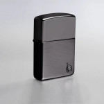 Зажигалка Zippo (Зиппо) Armor® High Polish Black Flame Design 46402