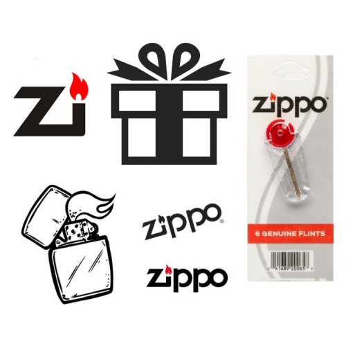 Подарочный Набор Кремней Zippo (Зиппо) (6шт. в блистере) 