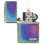Набор Zippo (Зиппо) Зажигалка SPECTRUM ZIPPO LOGO 151ZL + Топливо 125мл + набор Кремней