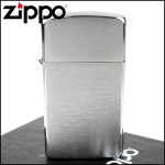 Зажигалка Zippo (Зиппо) узкая BRUSH FINISH CHROME 1600