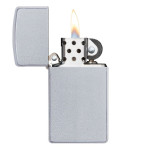 Зажигалка Zippo (Зиппо) узкая SATIN CHROME 1605