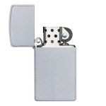 Зажигалка Zippo (Зиппо) узкая SATIN CHROME 1605