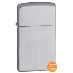 Зажигалка Zippo (Зиппо) узкая SATIN CHROME 1605
