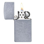 Зажигалка Zippo (Зиппо) узкая STREET CHROME 1607