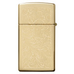 Зажигалка Zippo (Зиппо) узкая VENETIAN HIGH POLISH BRASS 1652B