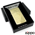 Зажигалка Zippo (Зиппо) узкая VENETIAN HIGH POLISH BRASS 1652B