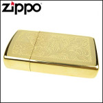 Зажигалка Zippo (Зиппо) узкая VENETIAN HIGH POLISH BRASS 1652B