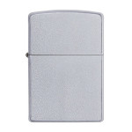 Набор Zippo (Зиппо) Зажигалка CLASSIC Satin Chrome 205 + кожаный чехол Zippo + топливо Zippo 125мл + набор из 6 кремней Zippo в блиcтере