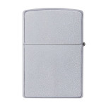 Набор Zippo (Зиппо) Зажигалка CLASSIC Satin Chrome 205 + кожаный чехол Zippo + топливо Zippo 125мл + набор из 6 кремней Zippo в блиcтере