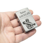 Набір Zippo (Зіппо) Запальничка Saint Javelin 205 J + Паливо 125мл + набір Кремнів