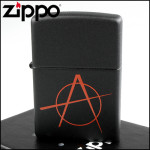 Зажигалка Zippo (Зиппо) BLACK MATTE ANARCHY 20842
