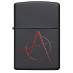 Зажигалка Zippo (Зиппо) BLACK MATTE ANARCHY 20842