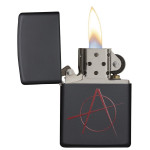 Зажигалка Zippo (Зиппо) BLACK MATTE ANARCHY 20842