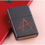 Зажигалка Zippo (Зиппо) BLACK MATTE ANARCHY 20842