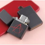 Зажигалка Zippo (Зиппо) BLACK MATTE ANARCHY 20842