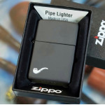Запальничка Zippo (Зіппо) для трубки BLACK MATTE PIPE LIGHTER 218PL
