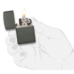 Зажигалка Zippo (Зиппо) Regular Green Matte 221