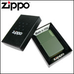 Зажигалка Zippo (Зиппо) GREEN MATTE w/ZIPPO LOGO 221ZL