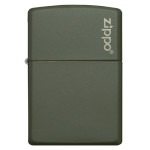 Зажигалка Zippo (Зиппо) GREEN MATTE w/ZIPPO LOGO 221ZL