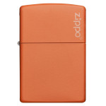 Зажигалка Zippo (Зиппо) ORANGE MATTE w/ZIPPO LOGO 231ZL