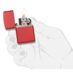 Зажигалка Zippo (Зиппо) Regular Red Matte 233