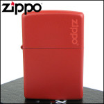 Зажигалка Zippo (Зиппо) RED MATTE w/ZIPPO LOGO 233ZL