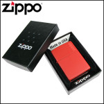 Зажигалка Zippo (Зиппо) RED MATTE w/ZIPPO LOGO 233ZL
