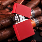 Зажигалка Zippo (Зиппо) RED MATTE w/ZIPPO LOGO 233ZL