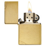 Зажигалка Zippo (Зиппо) VINTAGE BRUSHED FIN BRASS 240