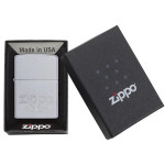 Зажигалка Zippo (Зиппо) SCROLL SATIN CHROME 24335