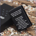 Зажигалка Zippo (Зиппо) CREED BLACK MATTE 24710