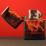 Зажигалка Zippo (Зиппо) HORSE FLAMING 28304