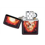 Зажигалка Zippo (Зиппо) BURNING SKULL 28307
