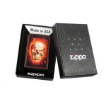 Зажигалка Zippo (Зиппо) BURNING SKULL 28307