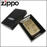 Зажигалка Zippo (Зиппо) Ornament High Polish Brass 28450