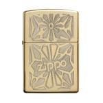 Зажигалка Zippo (Зиппо) Ornament High Polish Brass 28450