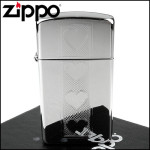Зажигалка Zippo (Зиппо) узкая HEART 28476
